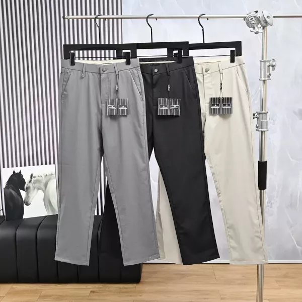 제냐 린넨 혼방 비즈니스 남녀공용 슬렉스 팬츠