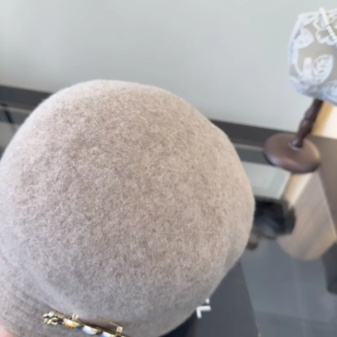 샤넬 로고 자수 버킷햇 모자 상세 이미지 8