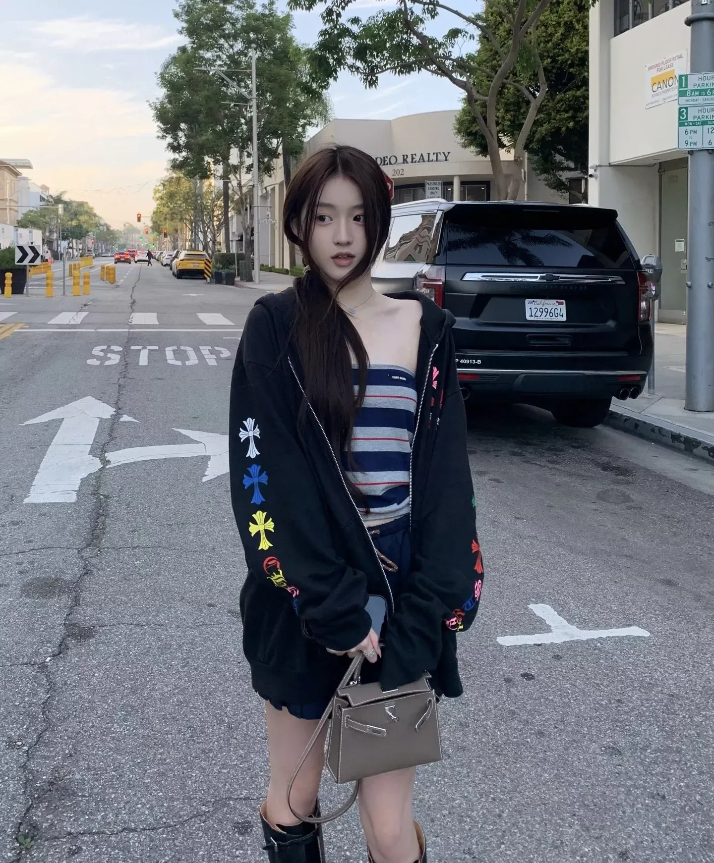 크롬하츠 고딕 프린트 집업 남녀공용 후드 재킷 상세 이미지 18