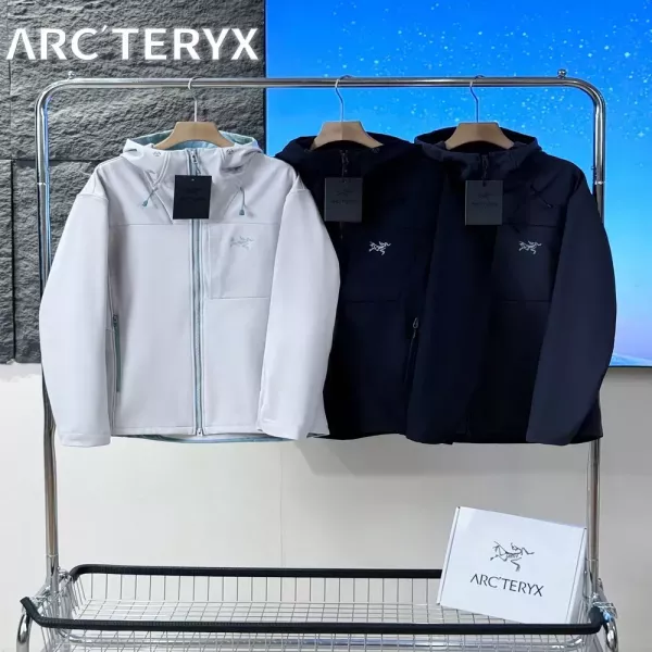 아크테릭스 기모 소프트쉘 후드 남녀공용 후드 재킷