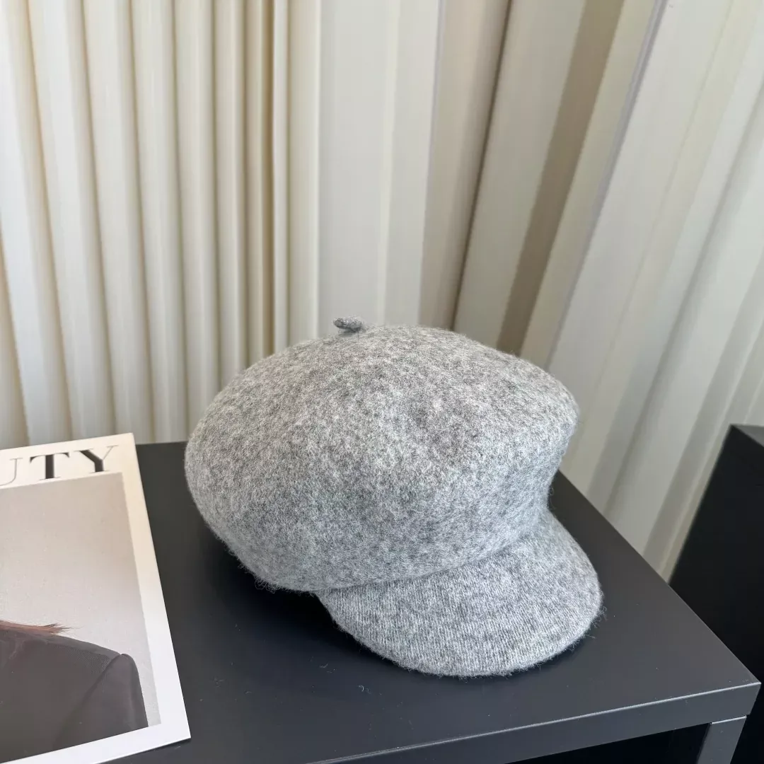 루이비통 울 혼방 체인 장식 뉴스보이캡 상세 이미지 3