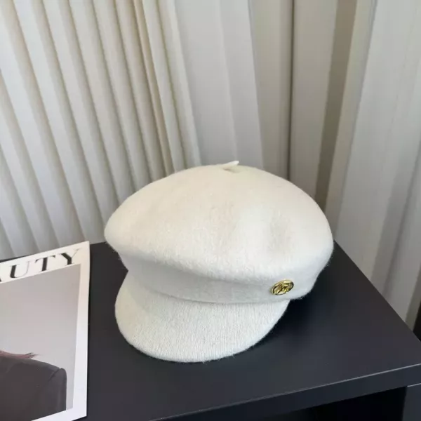 루이비통 군모 스타일 울 혼방 뉴스보이캡