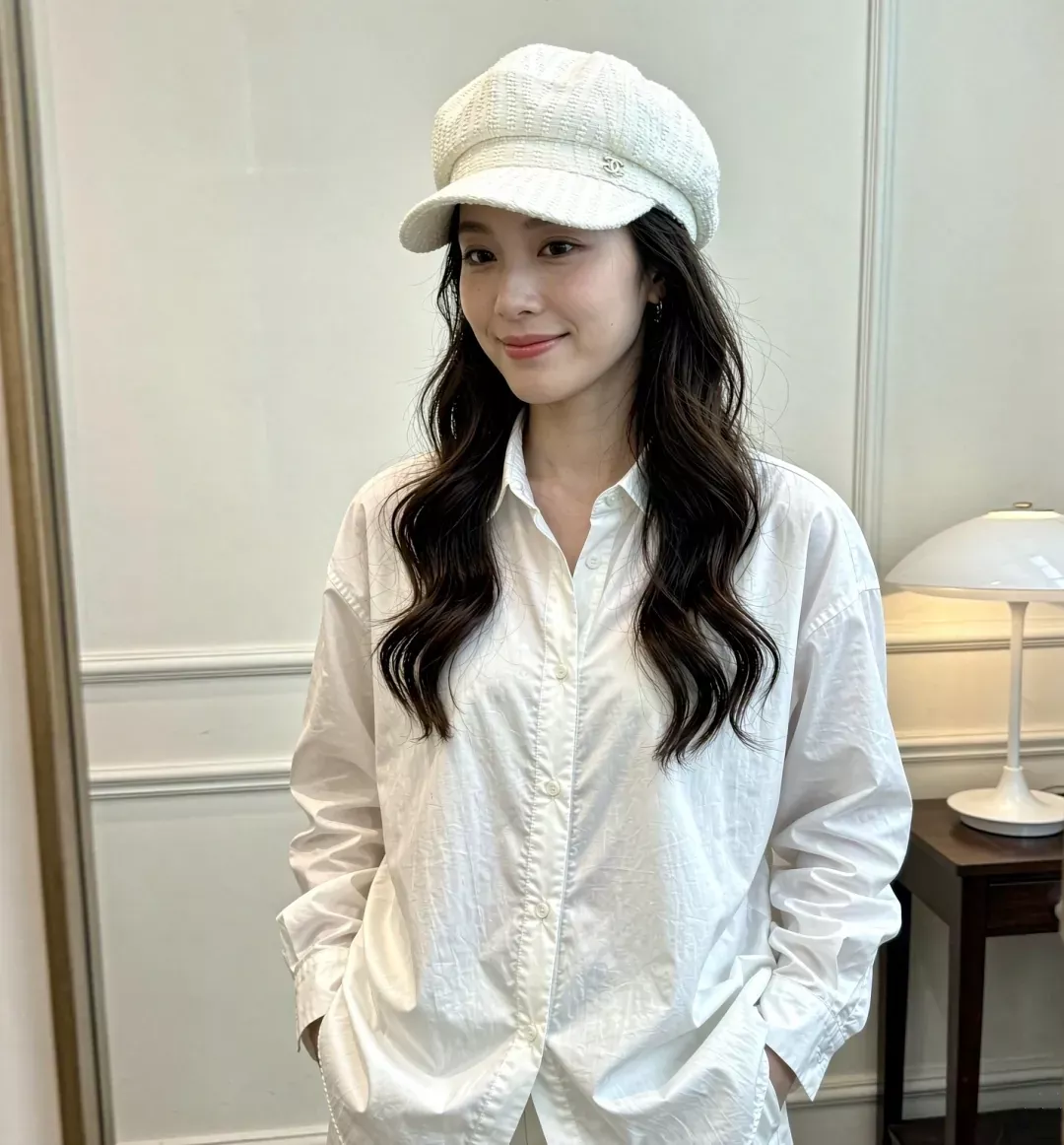 샤넬 군모 스타일 클래식 뉴스보이캡 상세 이미지 3