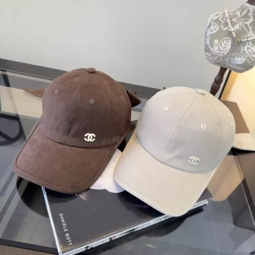 샤넬 로고 자수 코튼 볼캡
