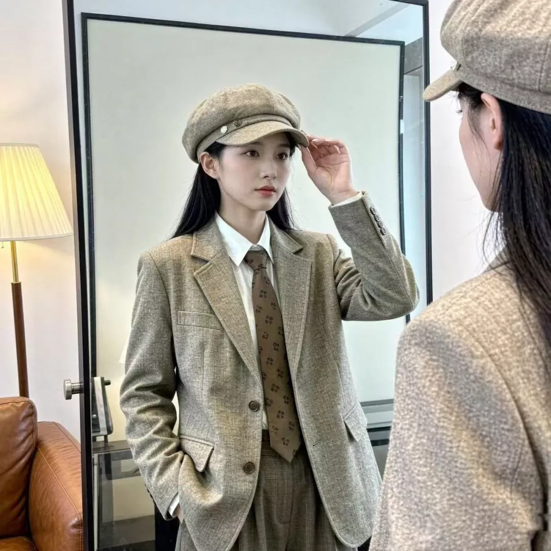 샤넬 덕빌 스타일 뉴스보이캡 상세 이미지 3