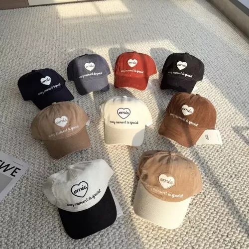 이미스 코듀로이 레터링 자수 볼캡