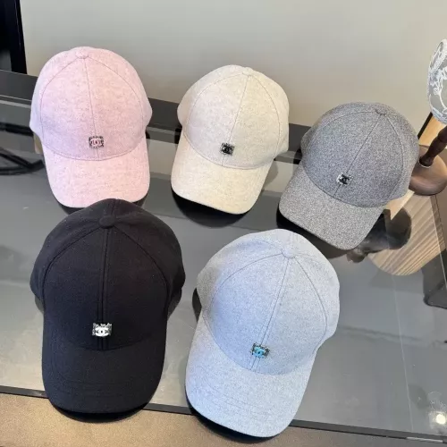 샤넬 트위드 로고 자수 볼캡