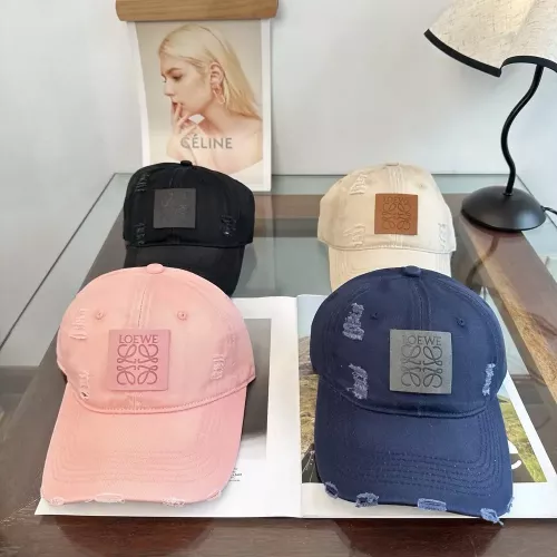 로에베 자수 패치 코튼 볼캡