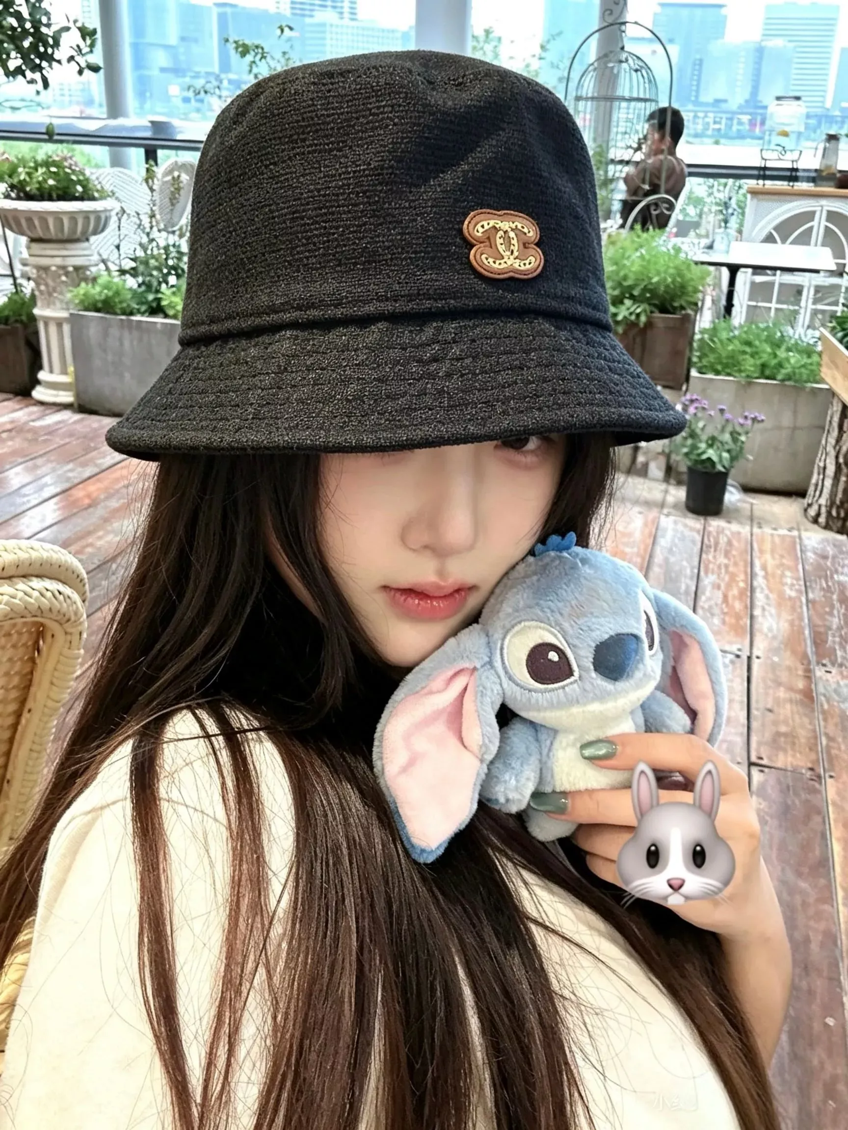 샤넬 니트 배색 소프트 버킷햇 상세 이미지 11