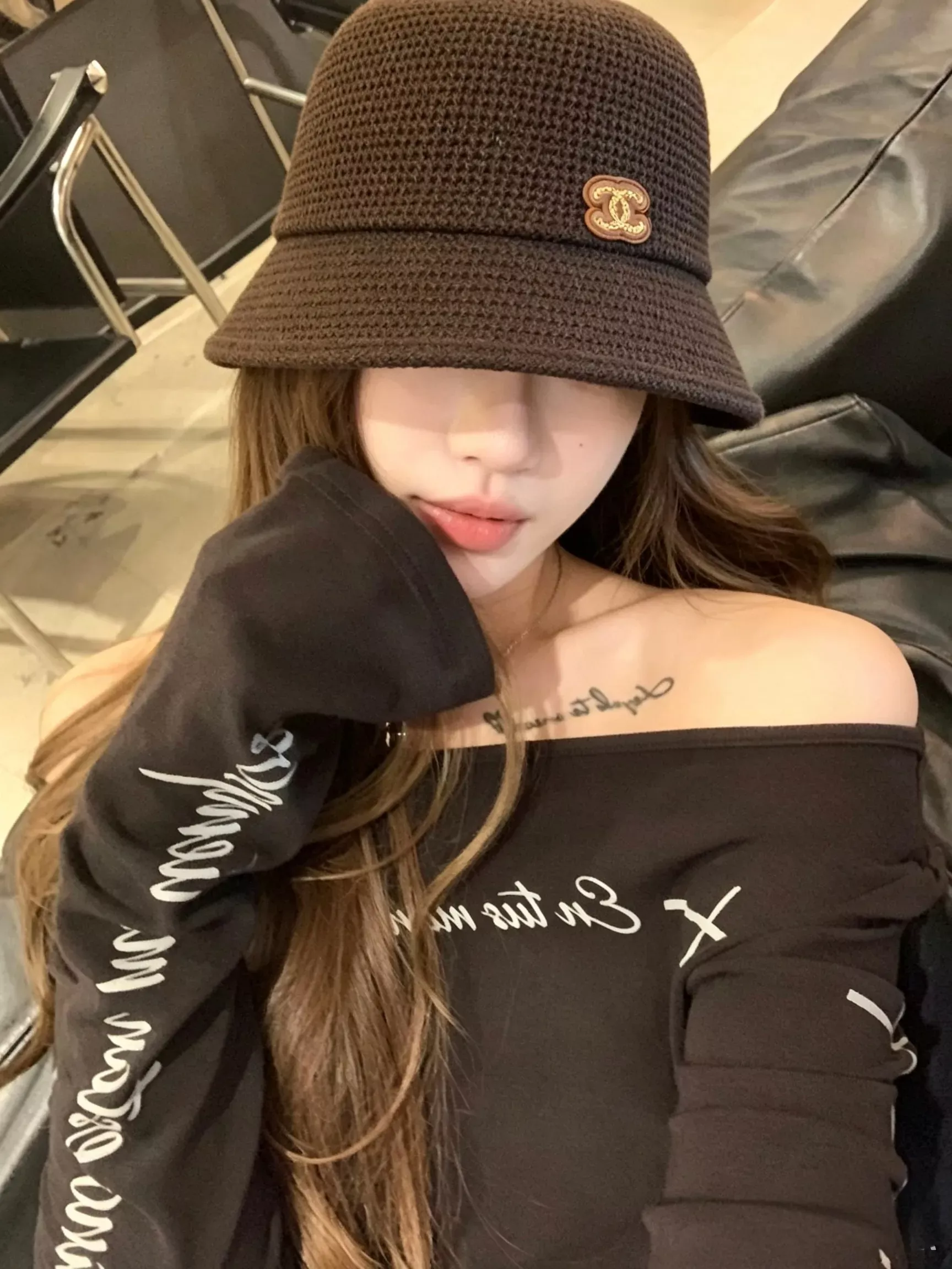 샤넬 니트 배색 소프트 버킷햇 상세 이미지 20