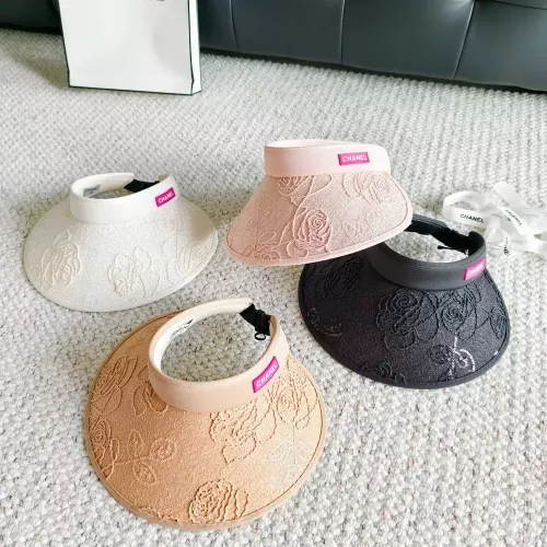 샤넬 빅 브림 오픈탑 썬캡