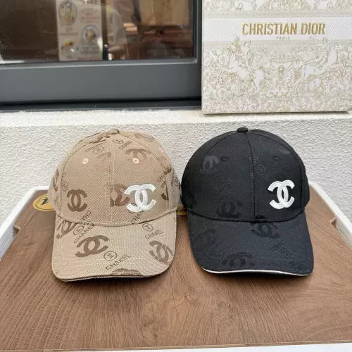 샤넬 로고 자수 볼캡 모자