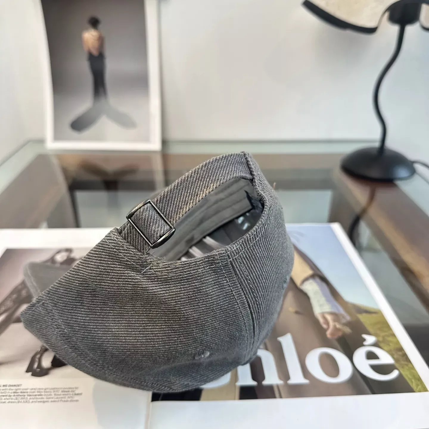 미우미우 자수 로고 베이스볼 볼캡 상세 이미지 10