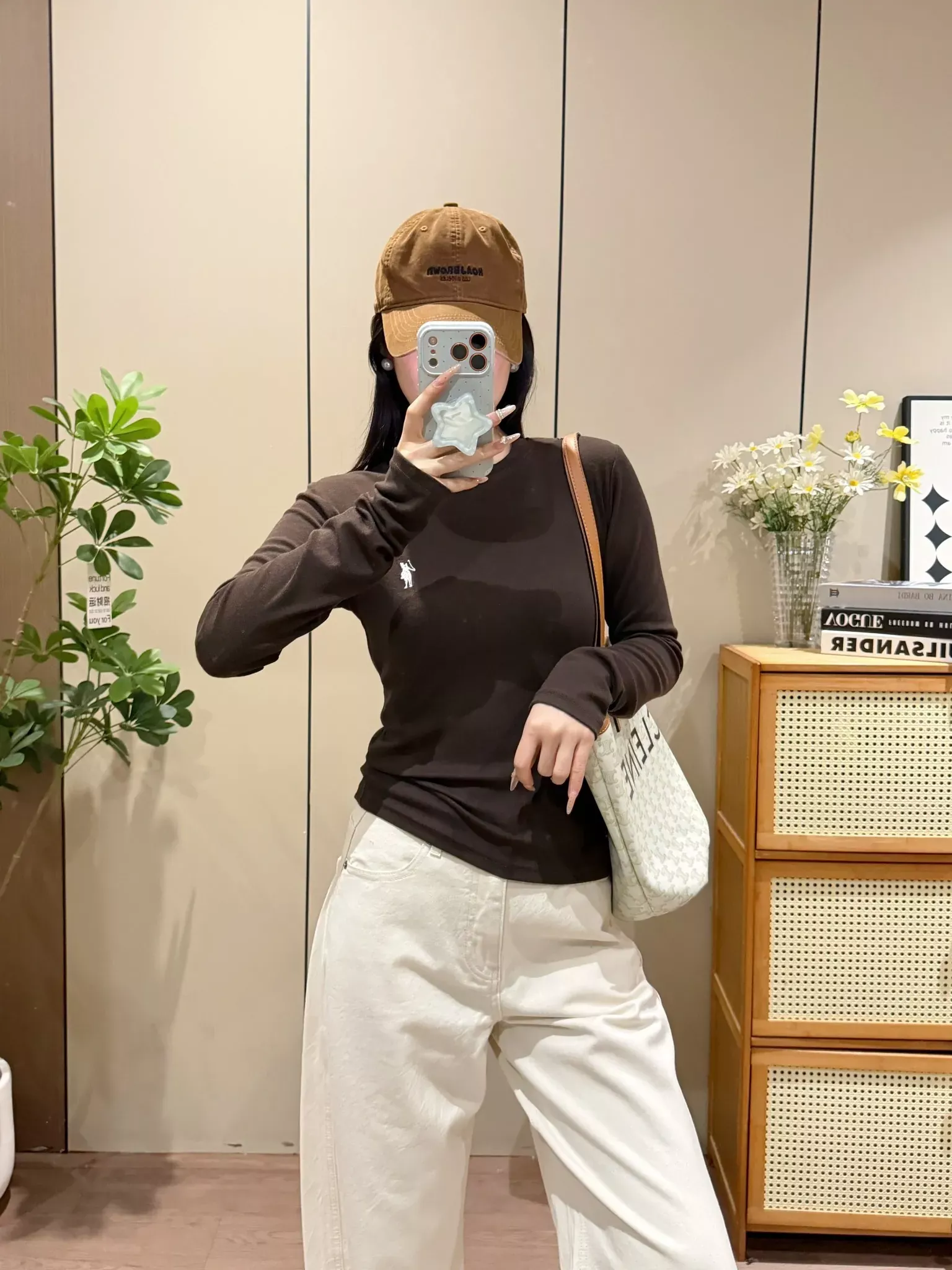 랄프로렌 전마 자수 슬림핏 여성용 긴소매 티셔츠 상세 이미지 55