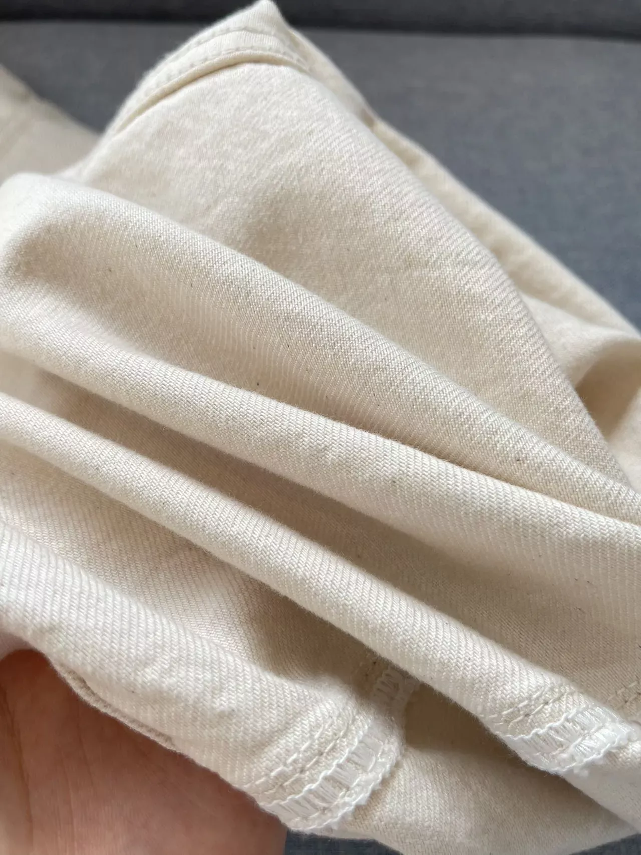 모앤코 미백 워싱 와이드 여성용 데님 팬츠 상세 이미지 26