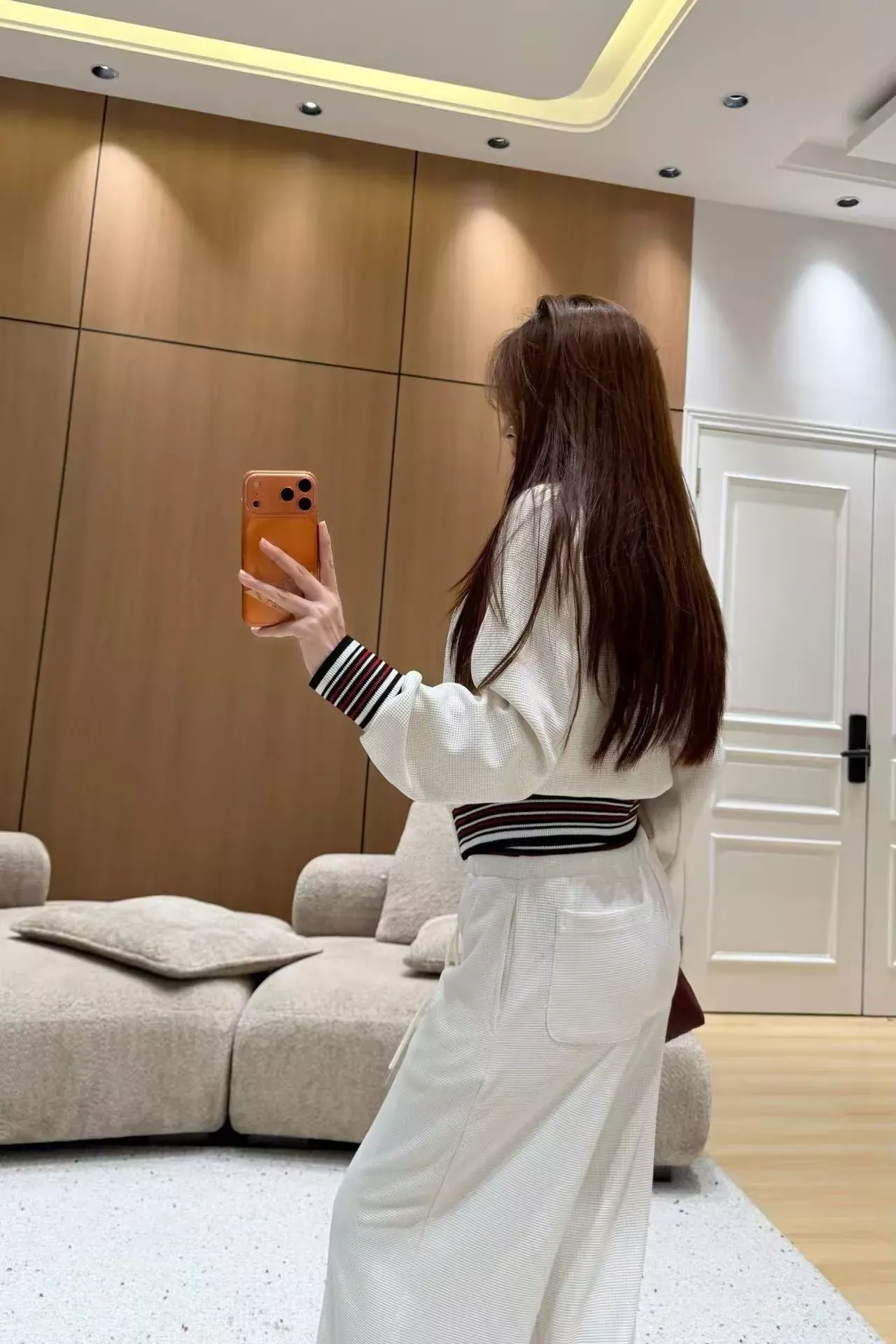 입생로랑 자수 후드 집업 여성용 상하의 세트 상세 이미지 20