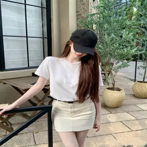 브루넬로쿠치넬리 자수 로고 코튼 볼캡