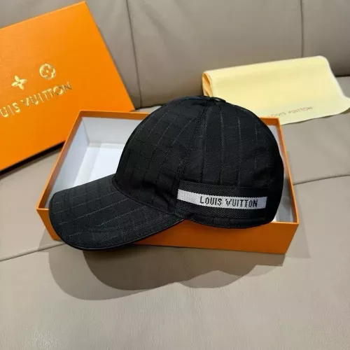 루이비통 격자 스트랩 캔버스 볼캡