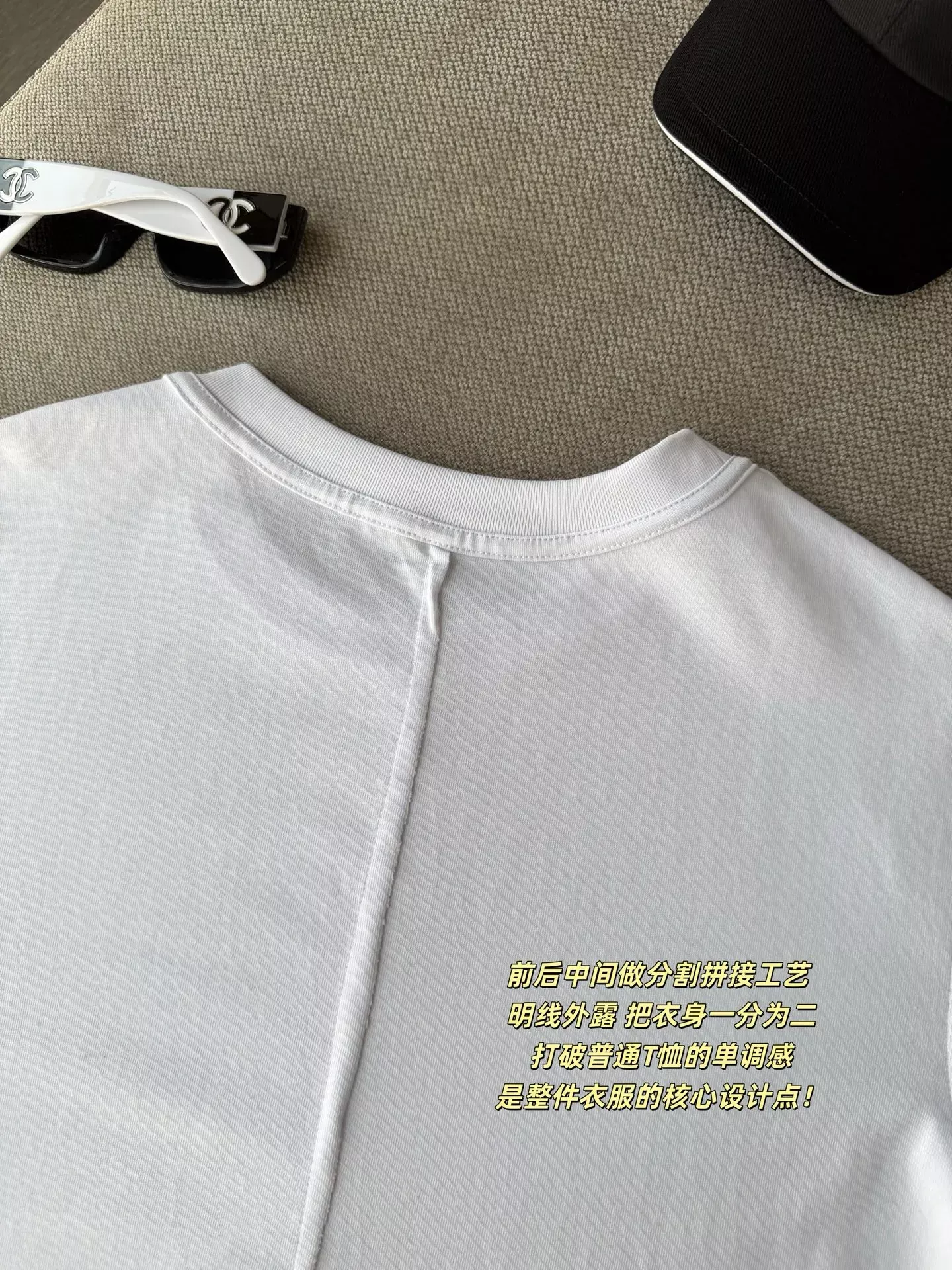 마뗑킴 해체 절개 언밸런스 여성용 긴소매 티셔츠 상세 이미지 28