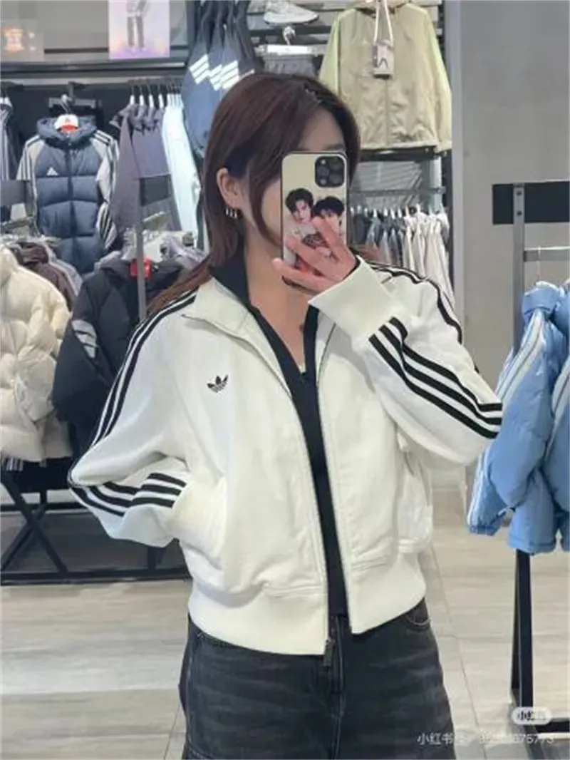 아디다스 워싱 자수 집업 여성용 집업 재킷 상세 이미지 14