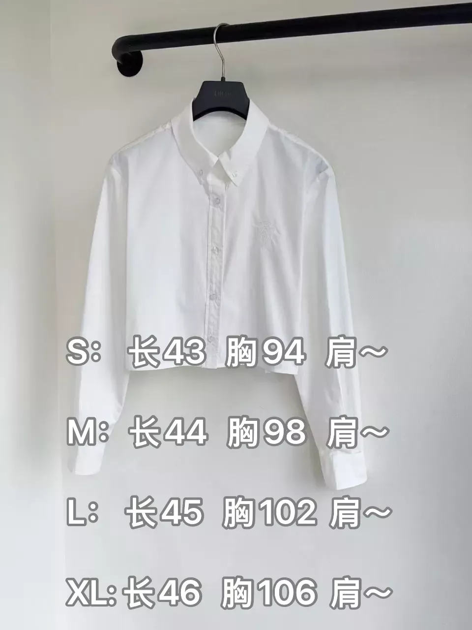 구찌 자수 로고 코튼 여성용 긴소매 셔츠 상세 이미지 10