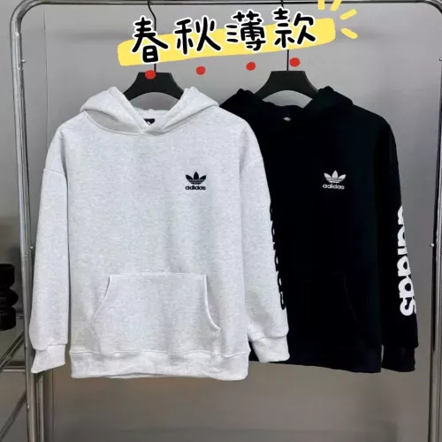아디다스 자수 로고 코튼 남녀공용 후드 티셔츠
