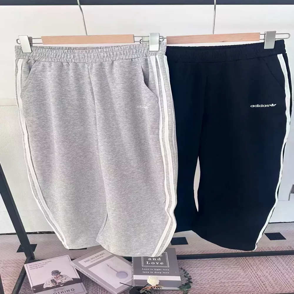 아디다스 삼선 자수 로고 남녀공용 트레이닝 팬츠