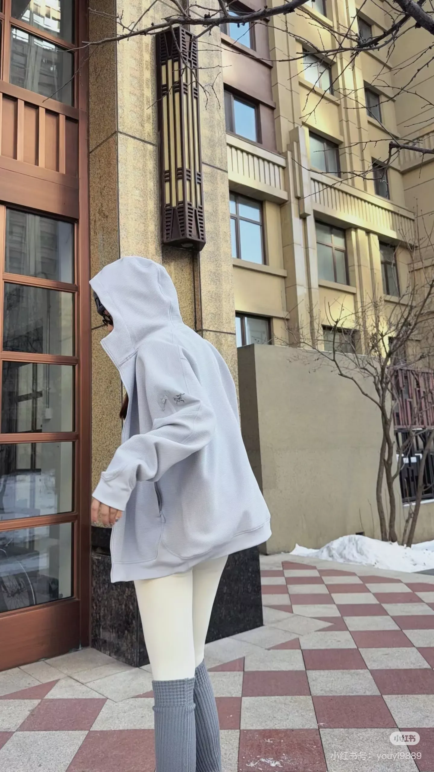 아크테릭스 와플 조직 소프트쉘 남녀공용 후드 재킷 상세 이미지 20