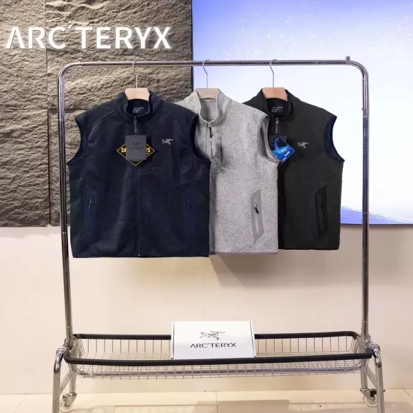 아크테릭스 경량 플리스 집업 남녀공용 플리스 조끼