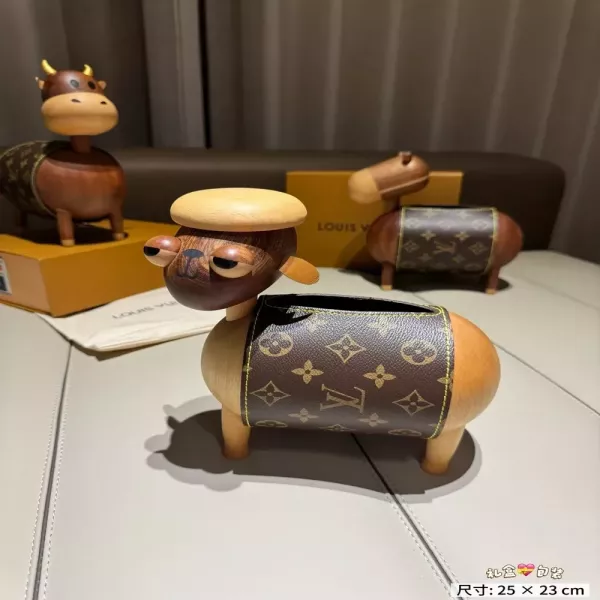 루이비통 월넛 우드 모노그램 티슈 케이스