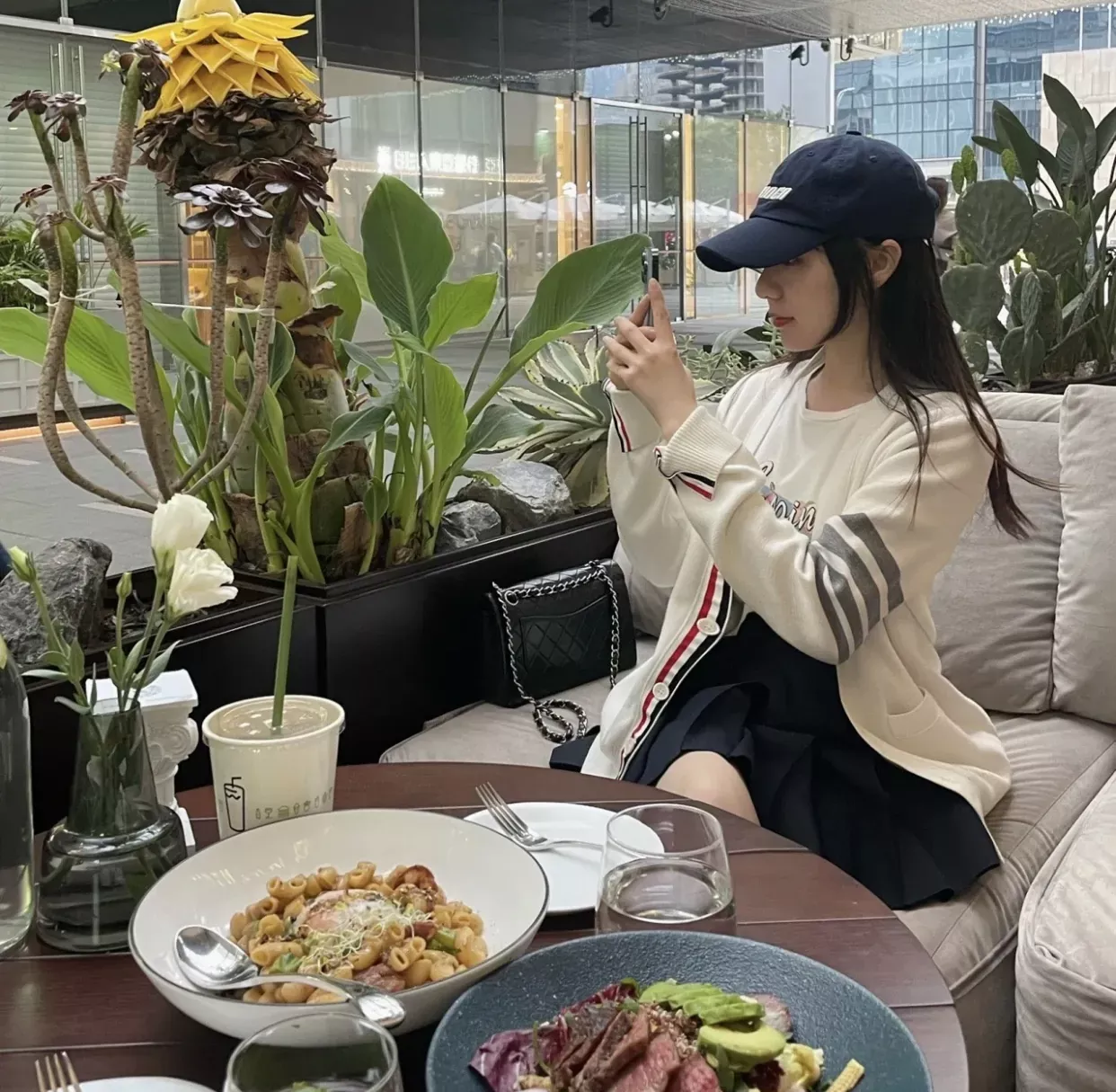 톰브라운 코튼 사선 스트라이프 여성용 긴소매 가디건 상세 이미지 21