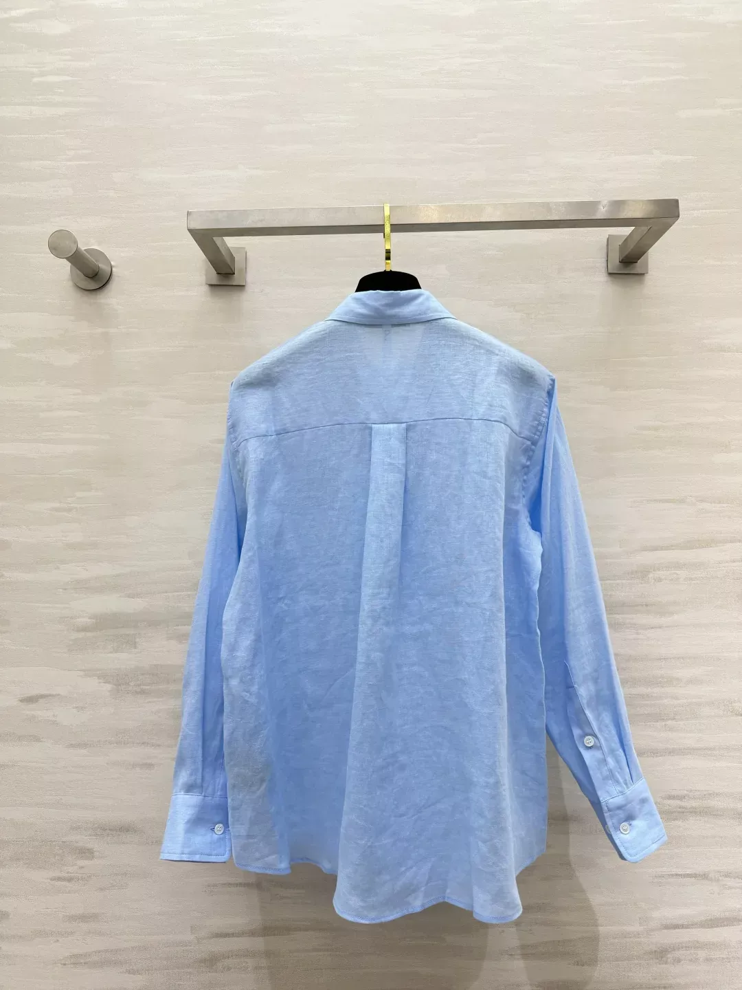 디올 린넨 질감 자수 여성용 긴소매 셔츠 상세 이미지 26
