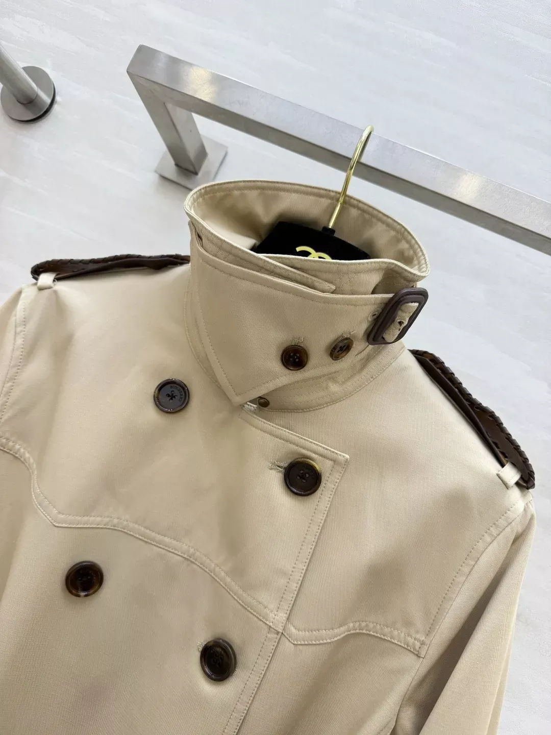 브루넬로쿠치넬리 더블브레스트 벨트 여성용 롱 코트 상세 이미지 6