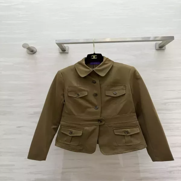 랄프로렌 헌팅 스타일 포켓 여성용 버튼 재킷