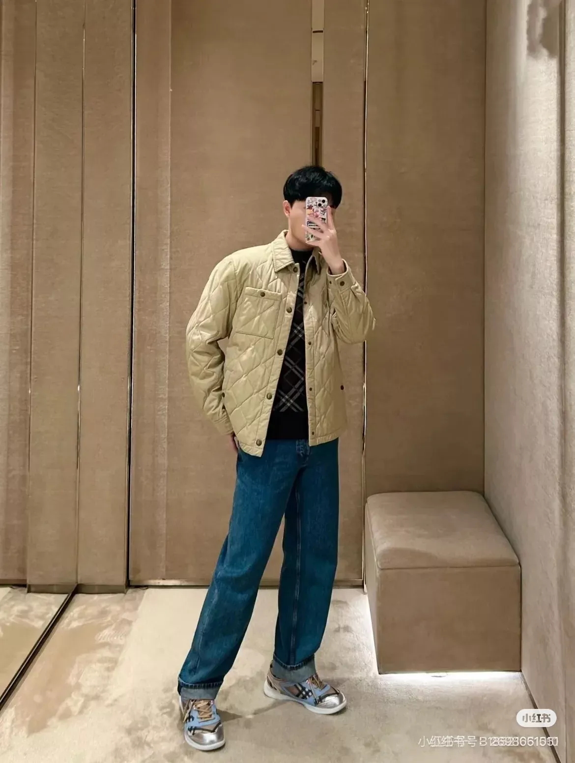 버버리 퀼팅 빈티지 버튼 남녀공용 버튼 재킷 상세 이미지 75