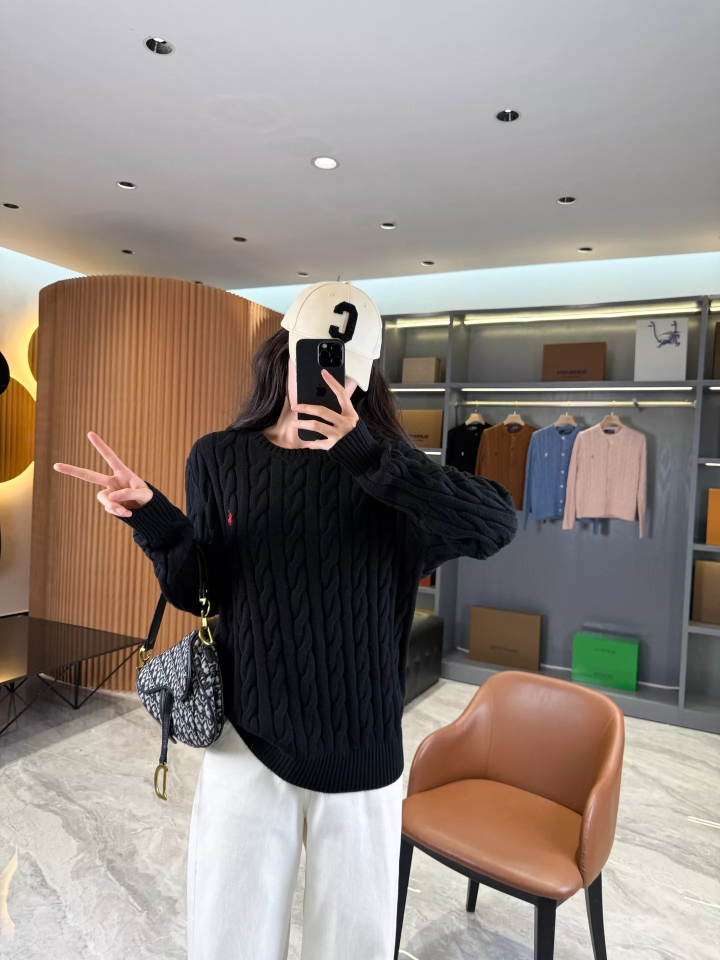랄프로렌 케이블 자수 남녀공용 긴소매 니트 상세 이미지 89