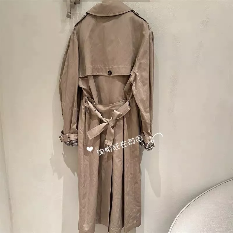 브루넬로쿠치넬리 더블 버튼 벨트 여성용 롱 코트 상세 이미지 24