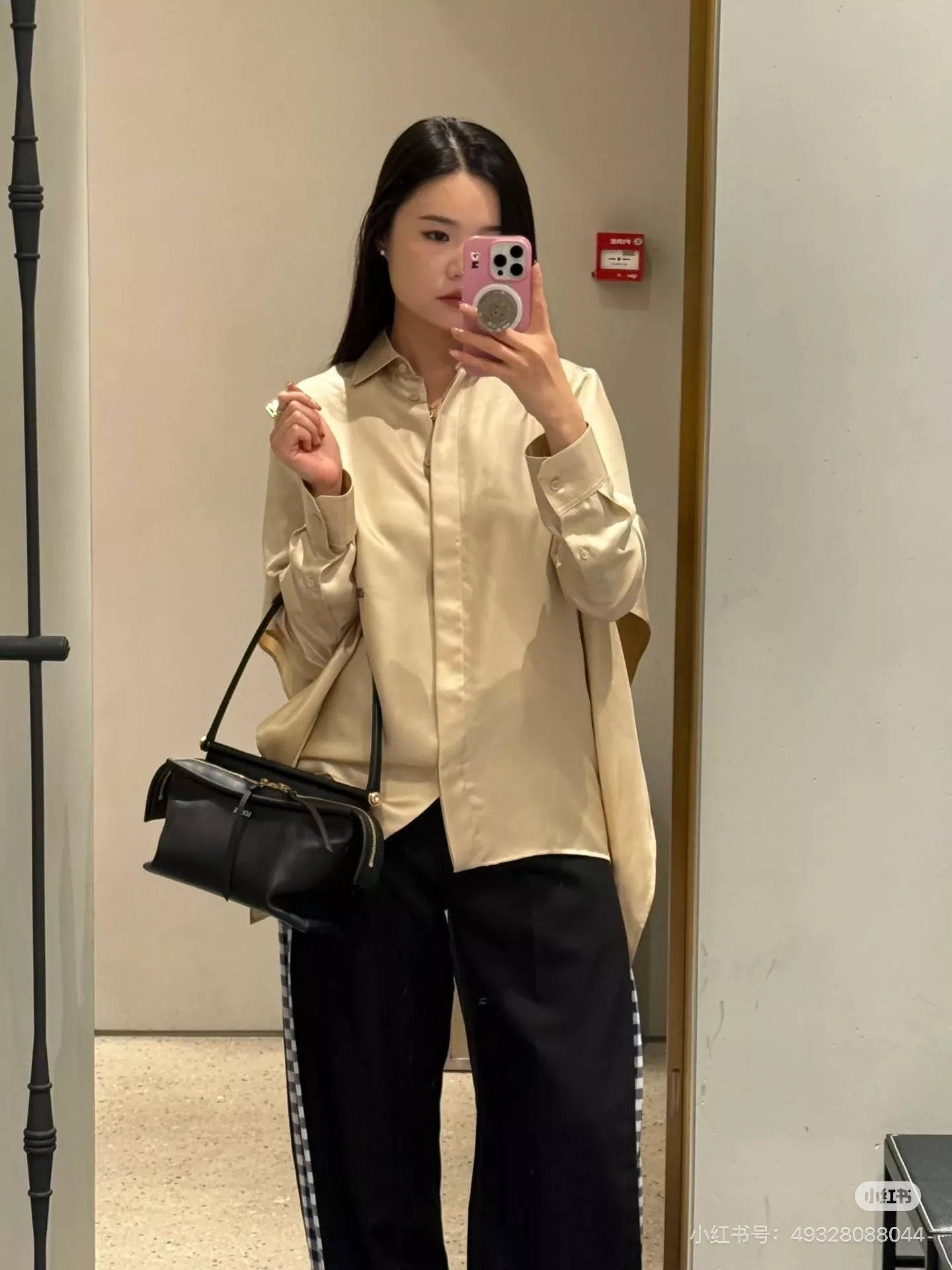 로에베 케이프 레이어드 여성용 긴소매 셔츠 상세 이미지 41