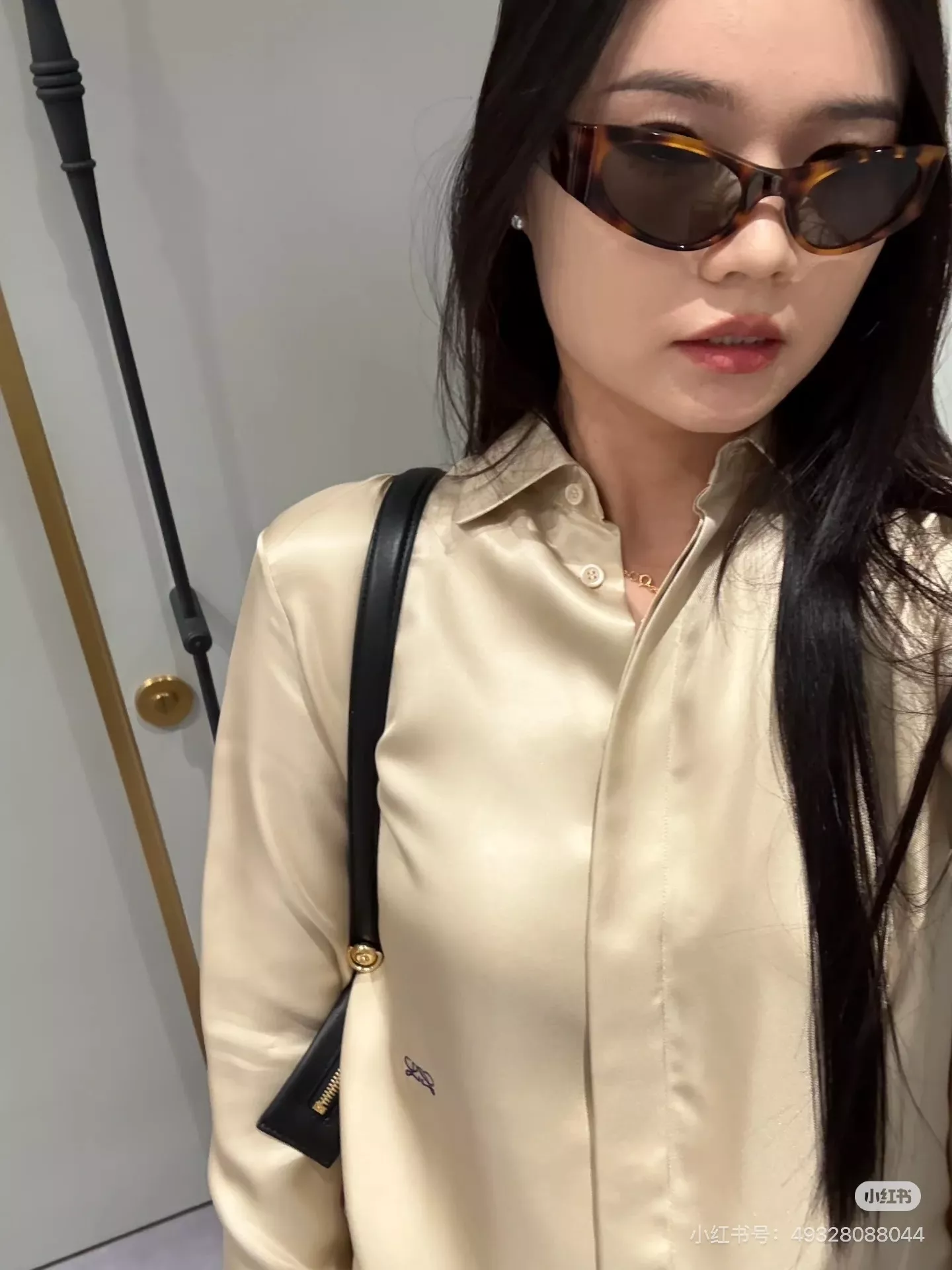 로에베 케이프 레이어드 여성용 긴소매 셔츠 상세 이미지 44