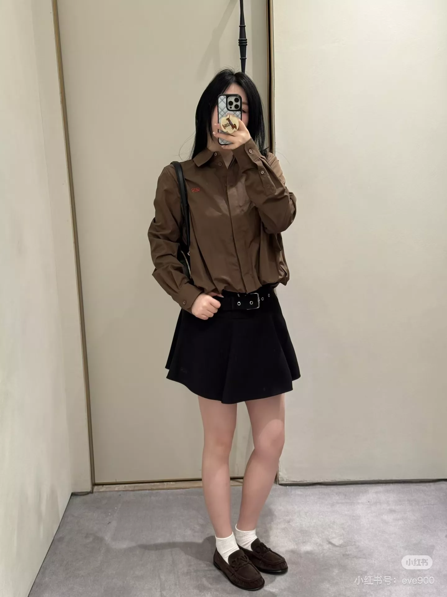 로에베 크롭 스트링 카라 여성용 긴소매 셔츠 상세 이미지 24