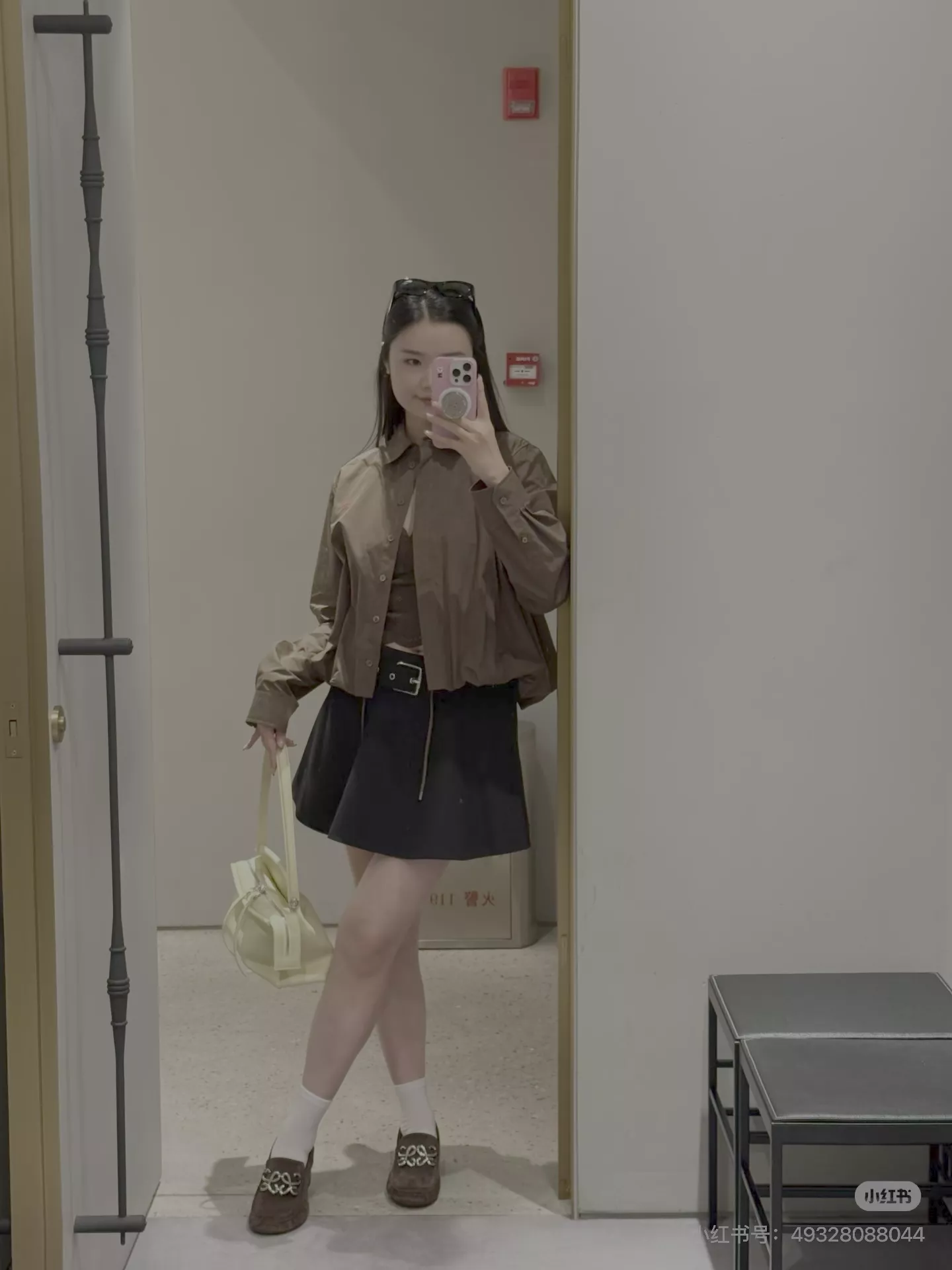 로에베 크롭 스트링 카라 여성용 긴소매 셔츠 상세 이미지 33