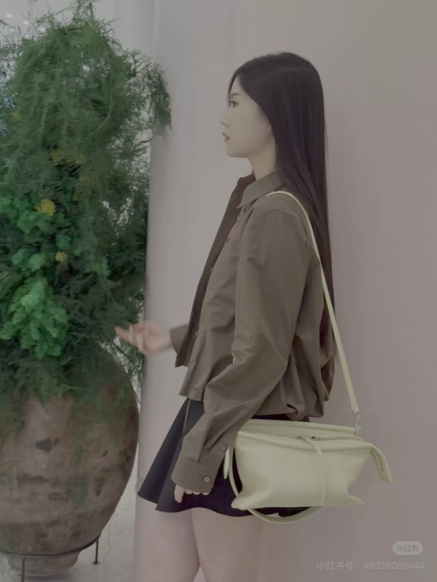 로에베 크롭 스트링 카라 여성용 긴소매 셔츠 상세 이미지 38