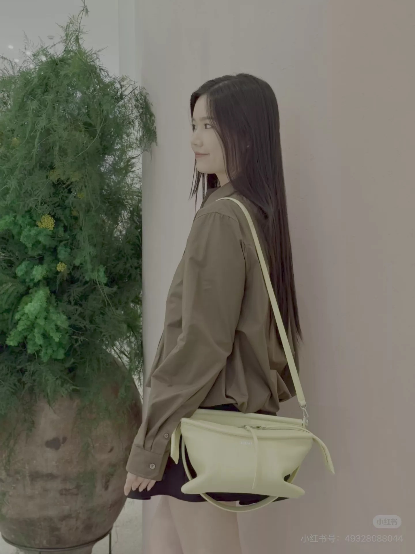 로에베 크롭 스트링 카라 여성용 긴소매 셔츠 상세 이미지 39