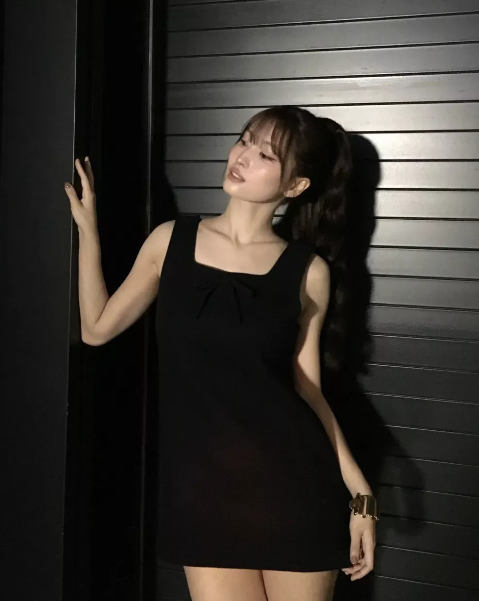 미우미우 리본 장식 울 캐시미어 여성용 원피스 상세 이미지 20