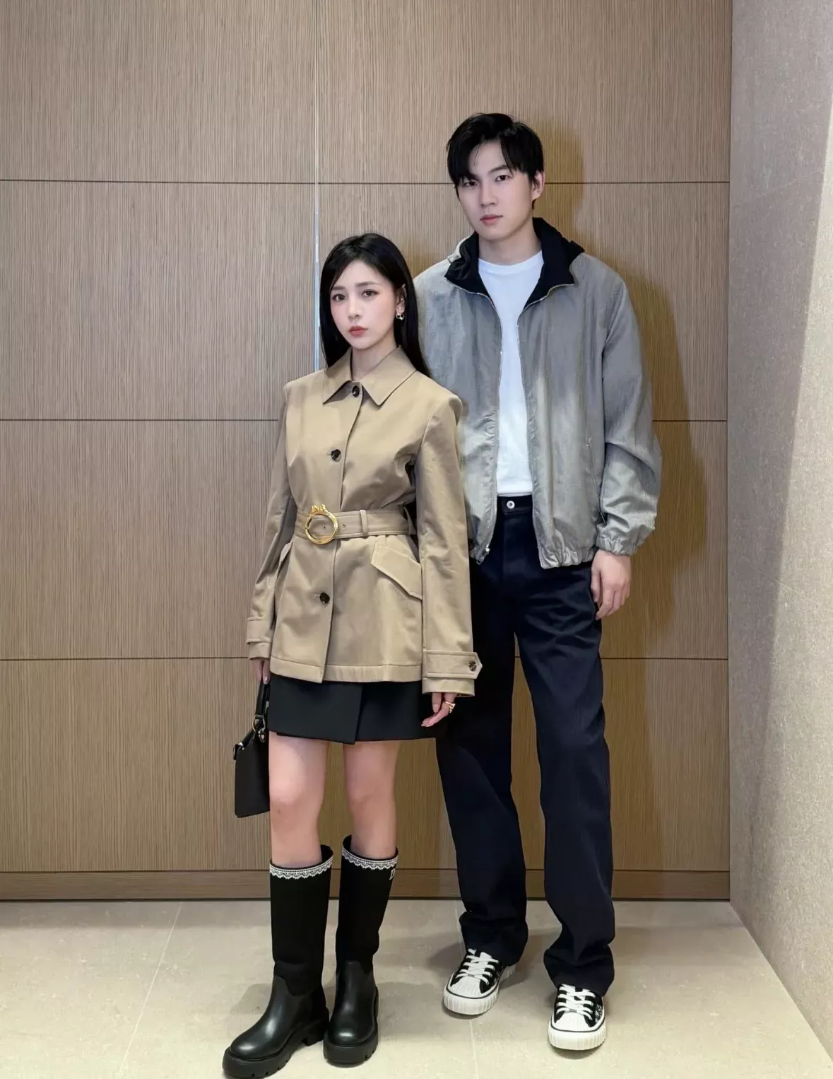 디올 벨트 스트랩 트윌 여성용 쇼트 코트 상세 이미지 18