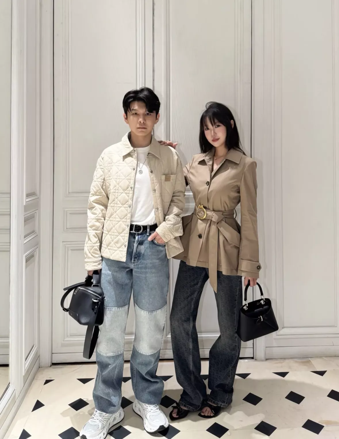 디올 벨트 스트랩 트윌 여성용 쇼트 코트 상세 이미지 25