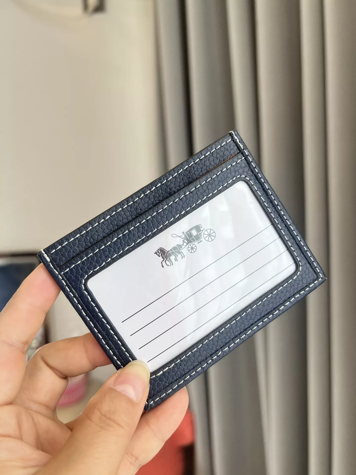 코치 샹브레 리치 패턴 카드 지갑 상세 이미지 7