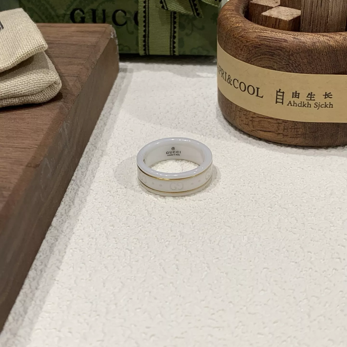구찌 더블 지 세라믹 반지 상세 이미지 9