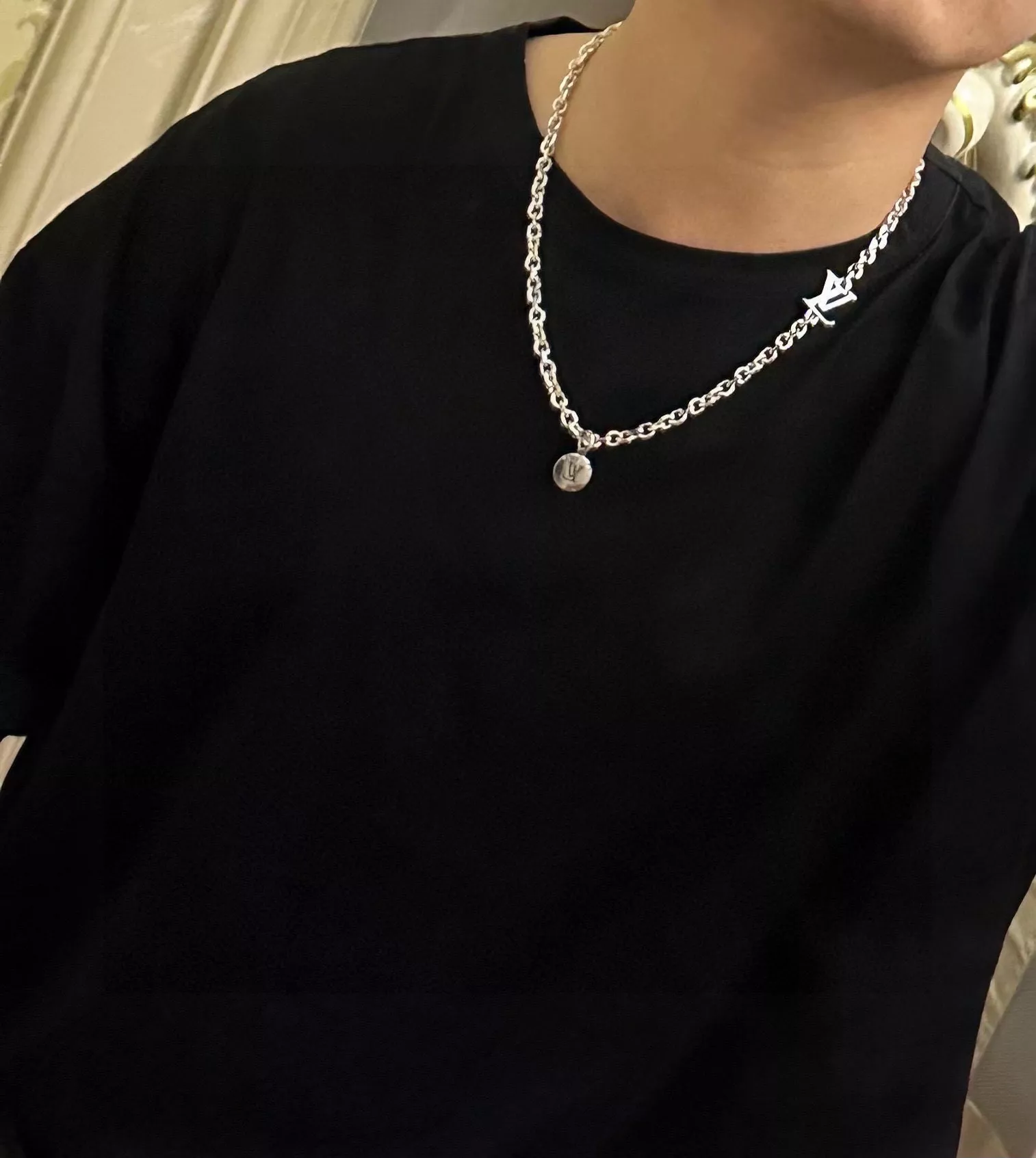 루이비통 빈티지 체인 펜던트 목걸이 상세 이미지 7