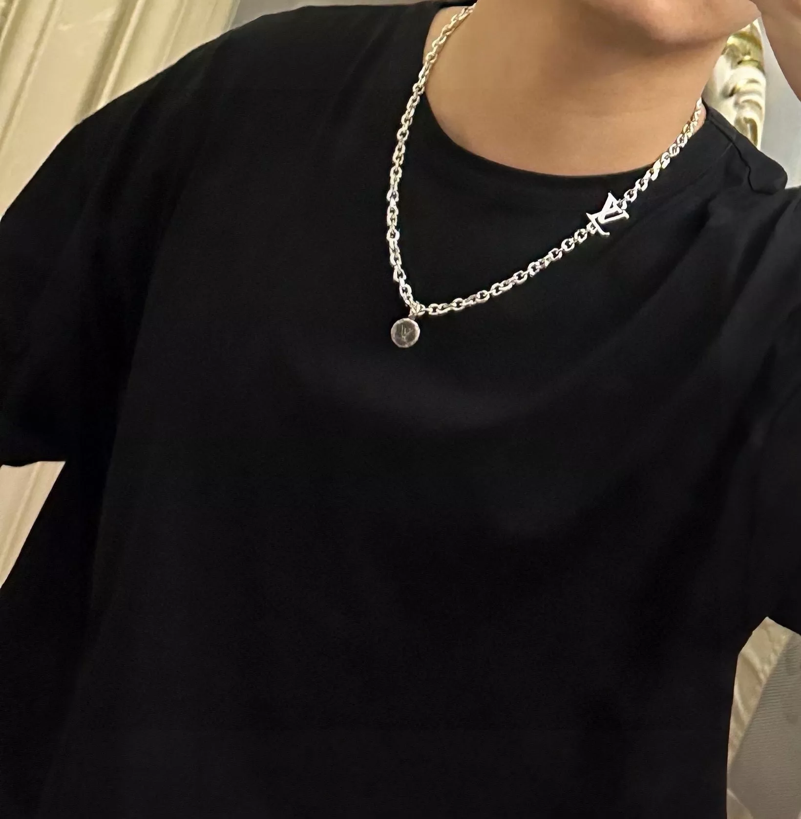 루이비통 빈티지 체인 펜던트 목걸이 상세 이미지 9
